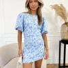 pre order Charlotte jurk blauw