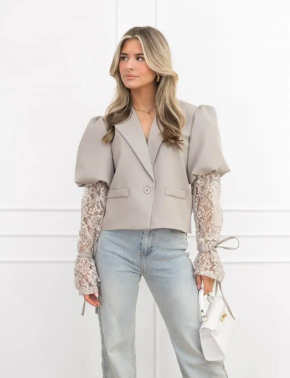 Quinn blazer taupe