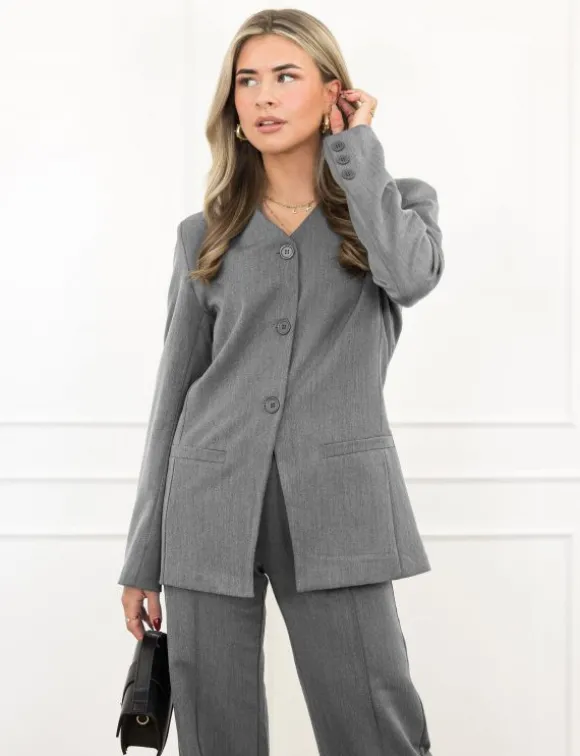 Rianne blazer grijs