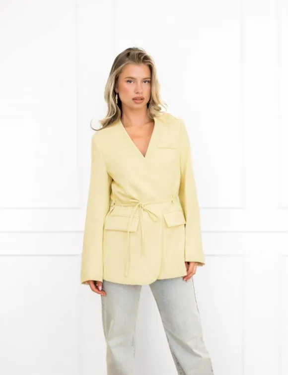 Rinske blazer geel