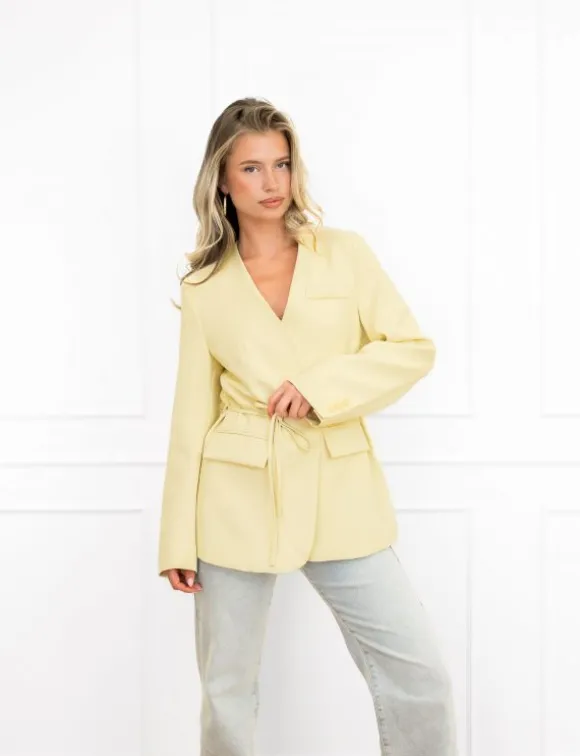 Rinske blazer geel