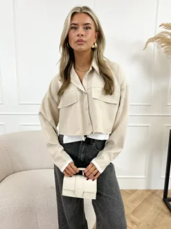 Roos blouse beige