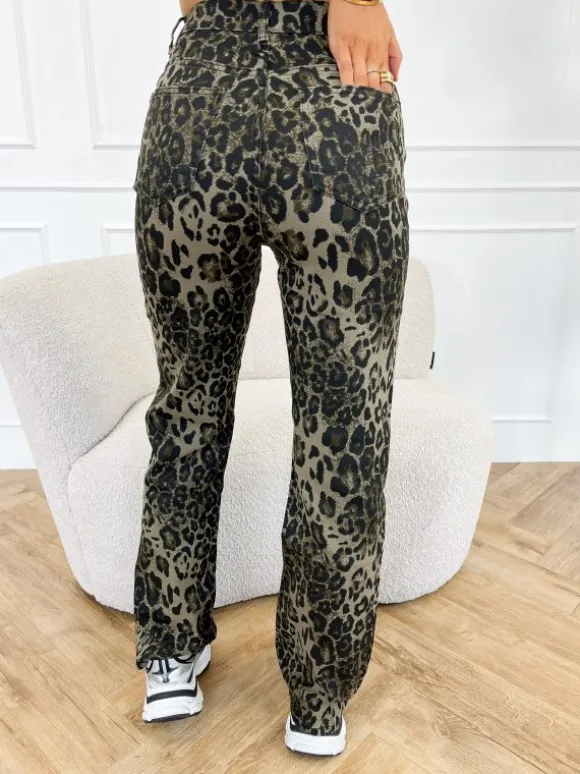 Rosy wide leg jeans panter
