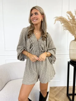 Rowie playsuit taupe