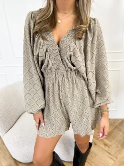 Rowie playsuit taupe