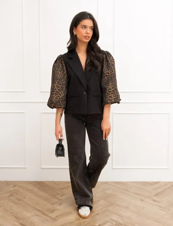 Serina blazer panter