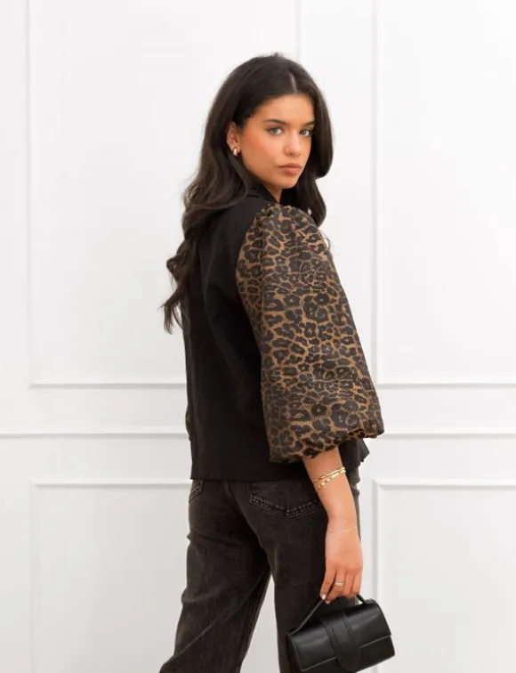 Serina blazer panter