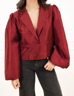 Sharis blazer bordeaux