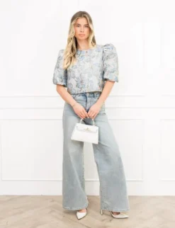 Sharlene top blauw