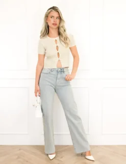 Stella wide leg jeans licht blauw