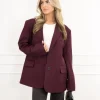 Tessa blazer bordeaux rood