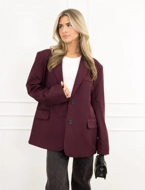 Tessa blazer bordeaux rood