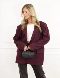 Tessa blazer bordeaux rood