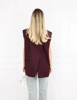 Tessa gilet bordeaux