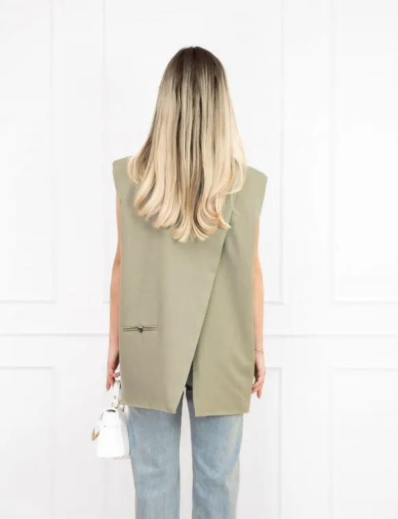Tessa gilet mint groen