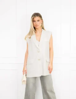 Tessa gilet off white