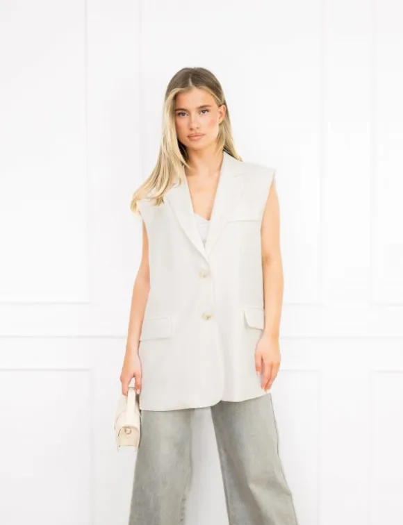 Tessa gilet off white