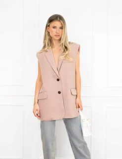Tessa gilet roze
