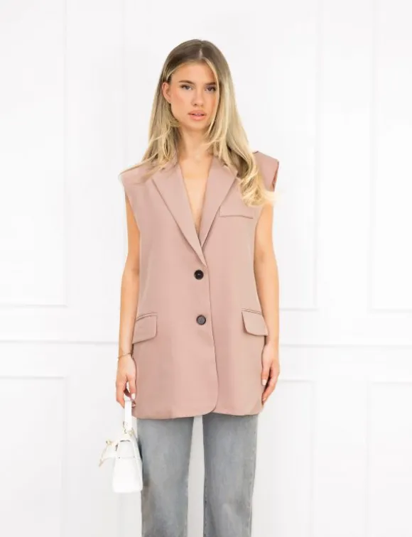 Tessa gilet roze