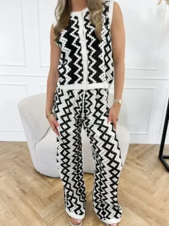 Veda crochet wide leg