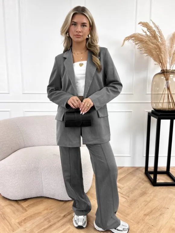 Willemijn blazer grijs