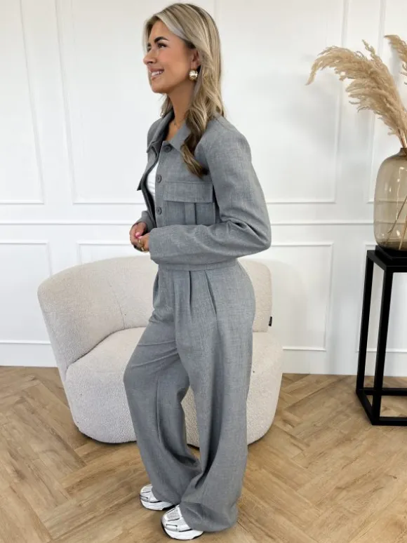 Ylva pantalon grijs