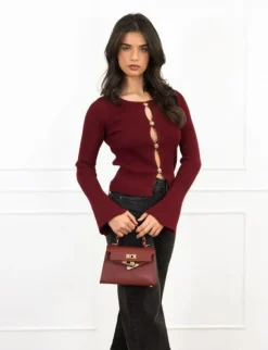 Yua top bordeaux