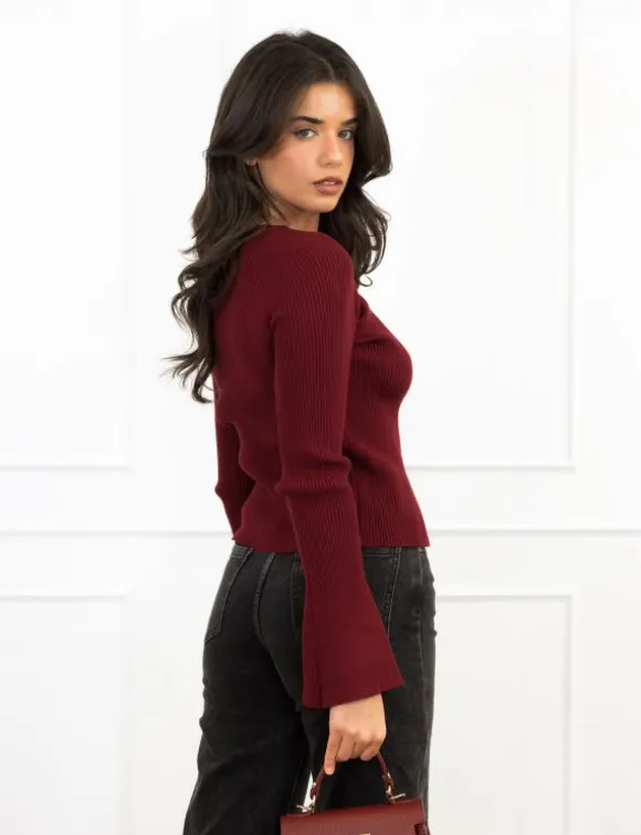 Yua top bordeaux